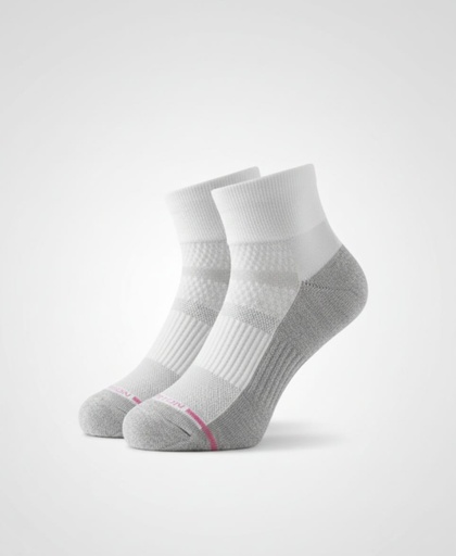 [096549972519] DR.MOTION CALCETINES GRIS-BLC 2PAR