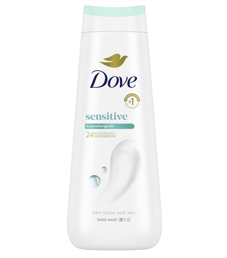 [011111122246] DOVE BODY WASH SENSITIVE 20oz