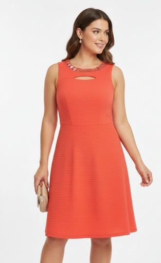 [053088] SANDRA DARREN VESTIDO MUJER CORAL