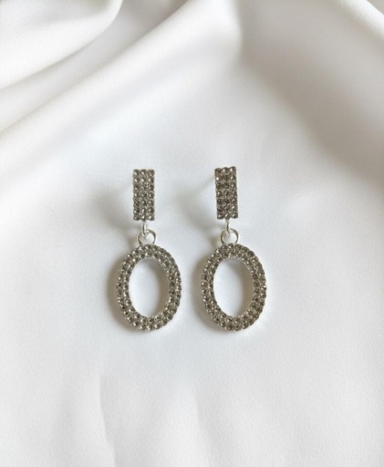 [0716] ARETES BRILLANTE DRD-PLATEADO