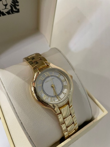 [086702684045] ANNE KLEIN RELOJ DORADO REDONDO MUJER