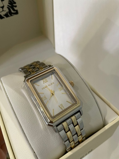 [086702760190] ANNE KLEIN RELOJ PLATEADO-DRD CUADRADO