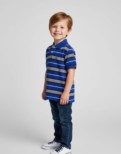 [015673619404] OSHKOSH CAMISETA NIÑO AZUL MARINO-BLC