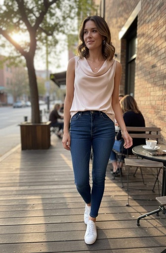 D.N.A BLUSA NUDE SATIN 5469T24166