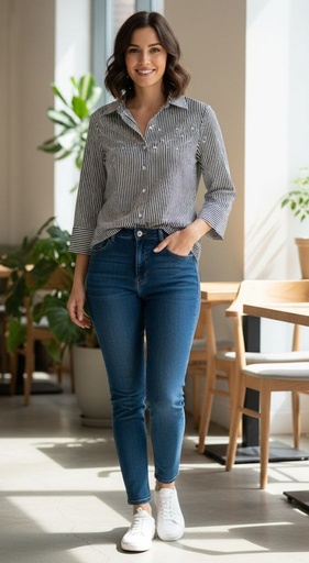 ZAC&RACHEL BLUSA NGR RAYAS BLC PERLAS ST817Z84B