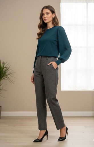 ZAC&RACHEL BLUSA-SUETER AQUA ST818D9I3