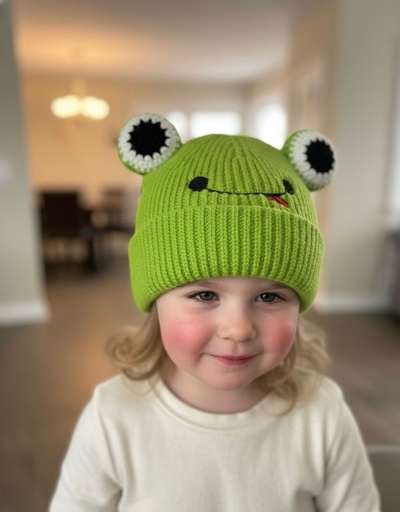 [K019VR] GORRO VERDE RANA