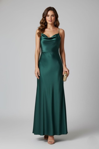 MANIJU VESTIDO VERDE SATIN MM2512
