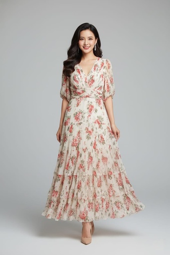 BIGHIT VESTIDO BLANCO FLRS COLORS HD2532