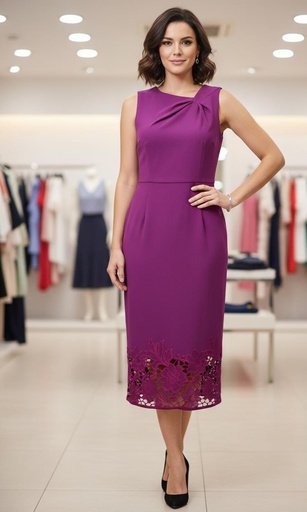 DONNA RICCO VESTIDO FUCSHIA JJDR52981 JJDR52981