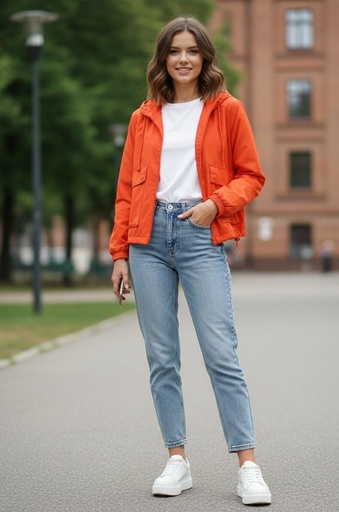 LOVE TREE CHAQUETA NARANJA MUJER 80105JNN