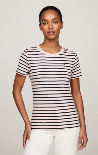 [XW06811R] TOMMY CAMISETA ROSA-AZUL M. MUJER XW06811R