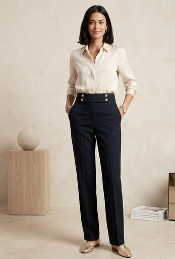 [12049660] ANNE KLEIN PALAZO NEGRO MUJER