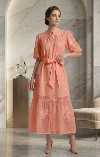 LA DIOSA VESTIDO+CENTRO SALMON 8586S