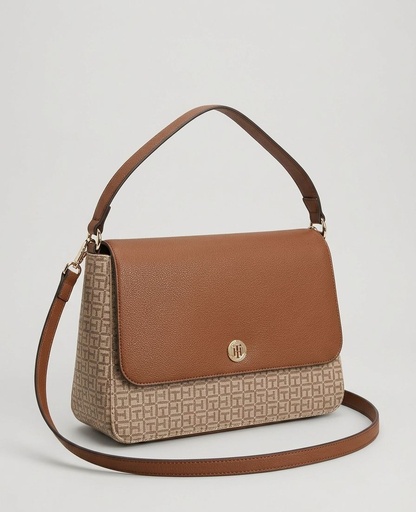 [198928312555] TOMMY CARTERA CAFE-BEIGE MEDIANA