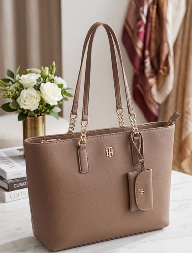 [198296005059] TOMMY CARTERA BEIGE GRANDE MUJER