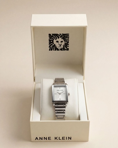 [086702695454] ANNE KLEIN RELOJ PLATEADO CUDRADO