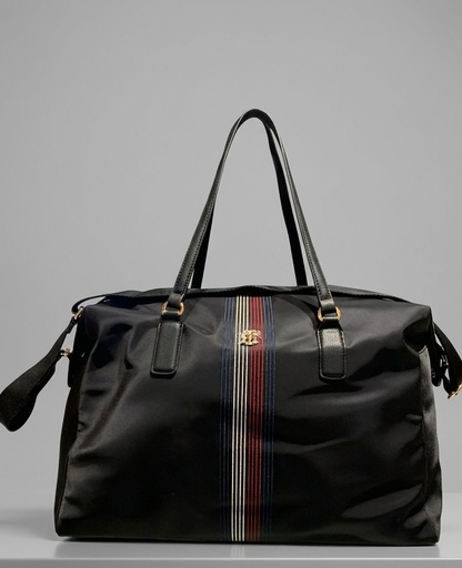 [198296916591] TOMMY MALETIN NEGRO RAYAS BLC-RJ