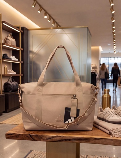 [984585B] ADIDAS MALETIN BEIGE GARNDE