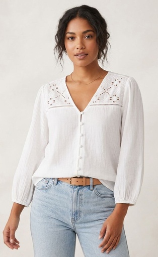 ZAC&RACHEL BLUSA BLANCO ST8123BL8B