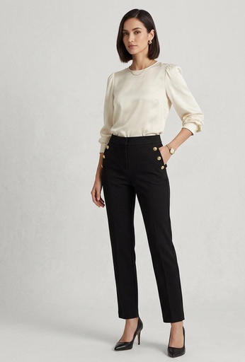 ANNE KLEIN PALAZO NEGRO MUJER 12043740