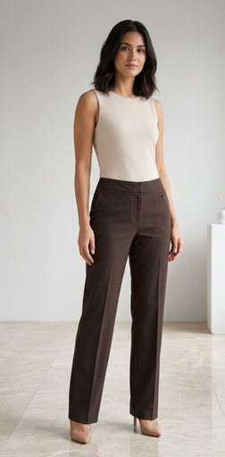 DAVID ASH PANTALON FORMAL CAFE 10383AM
