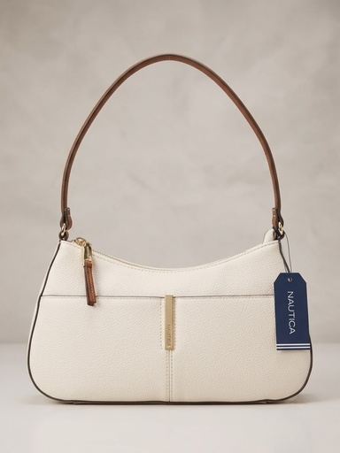 [077979852466] NAUTICA CARTERA BEIGE-CAFE PEQUE