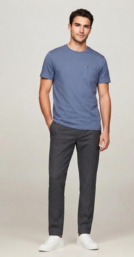 TOMMY CAMISETA C/R AZUL H. 78JB151
