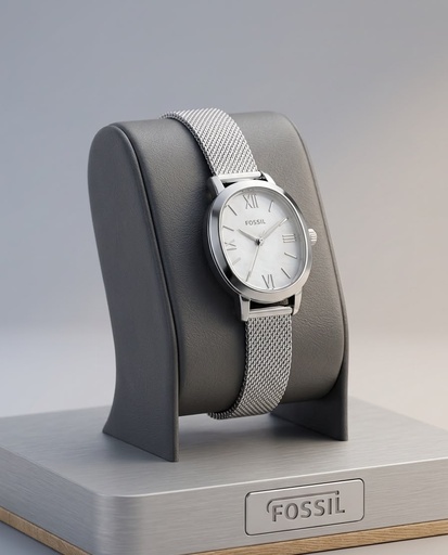 [807320024743] FOSSIL RELOJ OVALADO PLATEADO BQW5015