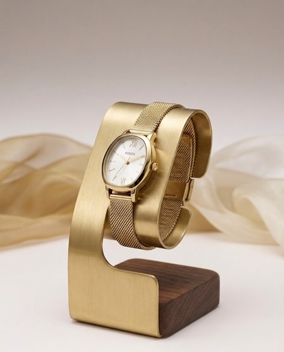 [807320024750] FOSSIL RELOJ OVALADO DORADO BQW5017
