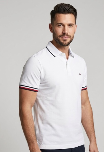 TOMMY CAMISETA BLANCO HOMBRE XM06202