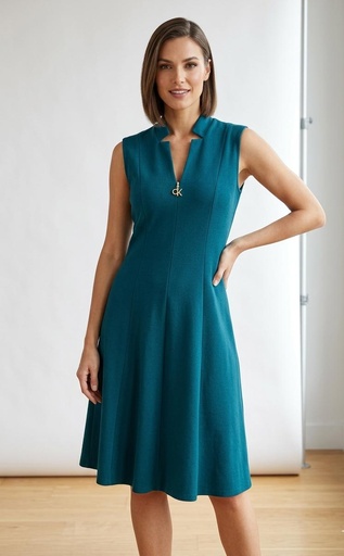 CALVIN KLEIN VESTIDO AQUA CD6C1M18