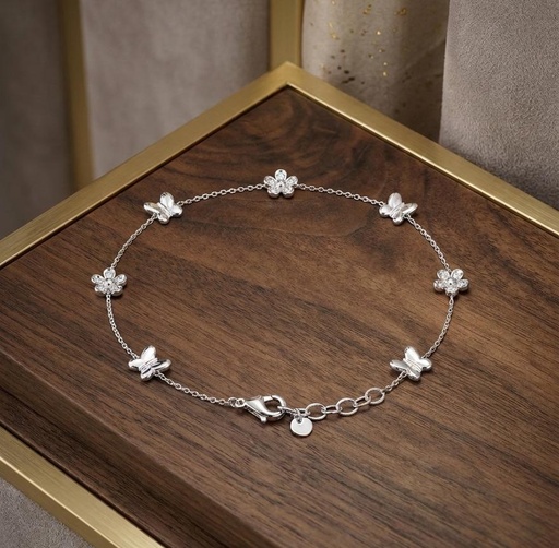 [925] PULCERA PLATA MARIPOSAS Y FLRS 925