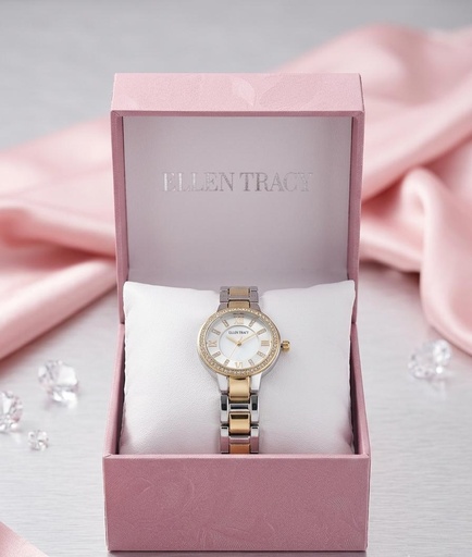 [ELLEN] ELLEN TRACY RELOJ REDONDO DRD-PLATEADO