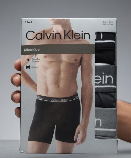 [198629080524] CALVIN KLEIN BOXER 3PZS CLRS