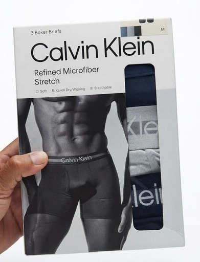 [196807824359] CALVIN KLEIN BOXER 3PZS CLRS