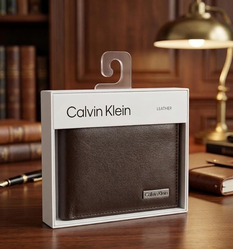 [059715008948] CALVIN KLEIN BILLETERA CAFE OSCURO